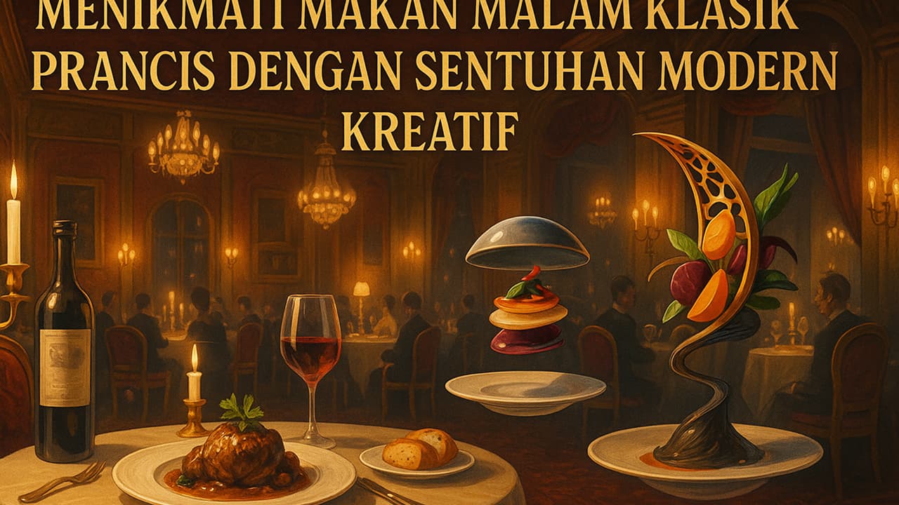 Menikmati Makan Malam Klasik Prancis dengan Sentuhan Modern Kreatif