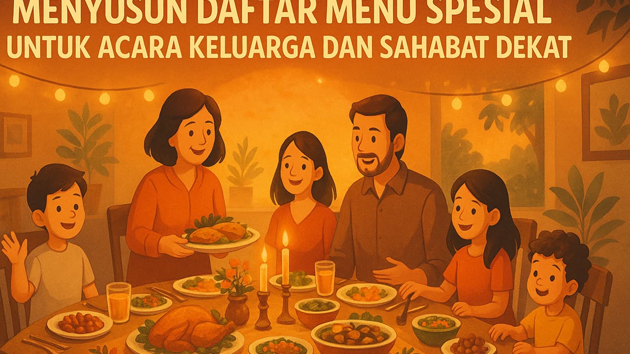 Menyusun Daftar Menu Spesial untuk Acara Keluarga dan Sahabat Dekat